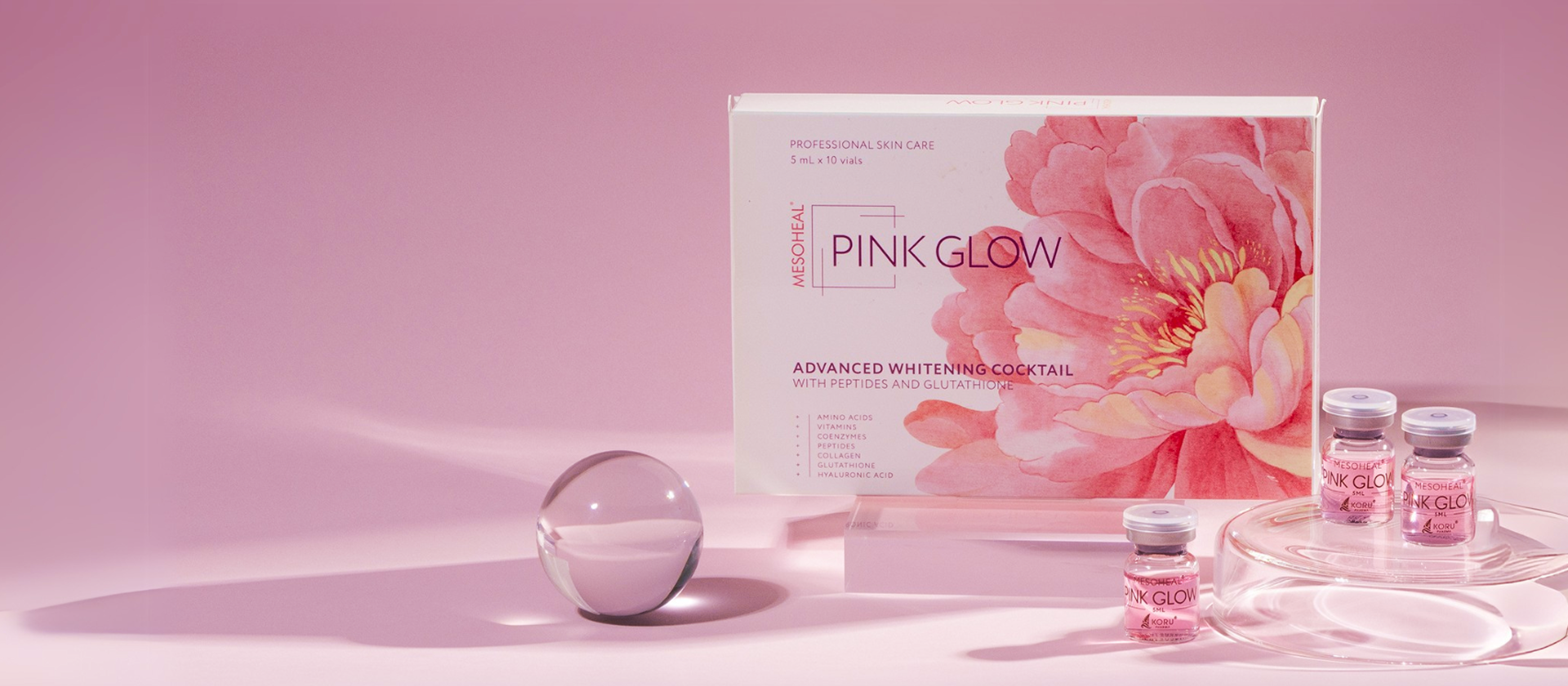 Pink Glow Hero Background