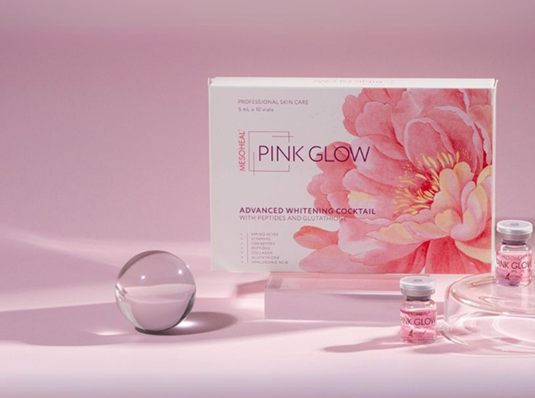 Pink Glow Hero Background Mobile